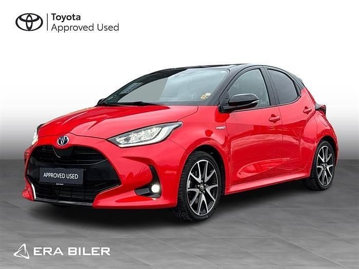 Tokyo fusion/night sky black Brugt 2021 Toyota Yaris Hybrid Edition Hatchback | 209.900 kr. (Fair pris) - Billede 1/3
