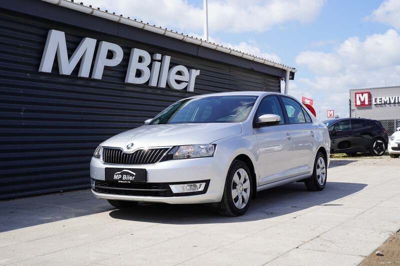 Sølvmetal Brugt 2017 Skoda Rapid Ambition Hatchback | 129.800 kr. (Fair pris) - Billede 1/4