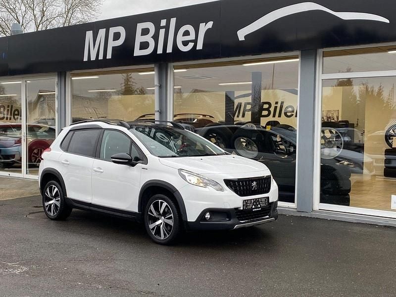 Hvid Brugt 2019 Peugeot 2008 GT-line SUV | 119.700 kr. (Fair pris) - Billede 1/4