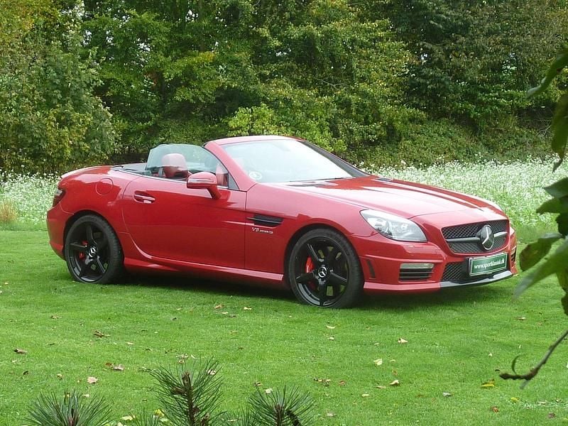 Rød Brugt 2012 Mercedes SLK55 AMG AMG Cabriolet | 295.000 kr. - Billede 1/4