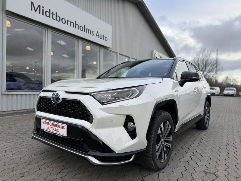 Pearl white Brugt 2021 Toyota RAV4 Hybrid H3 Style SUV | 389.900 kr. (Fair pris) - Billede 1/3