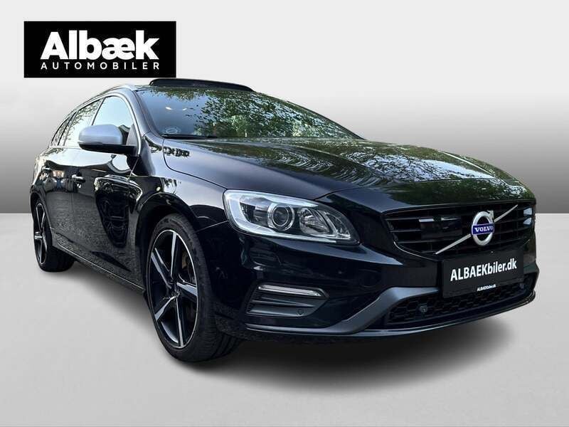 Sortmetal Brugt 2016 Volvo V60 R-Design Stationcar | 279.900 kr. - Billede 1/4