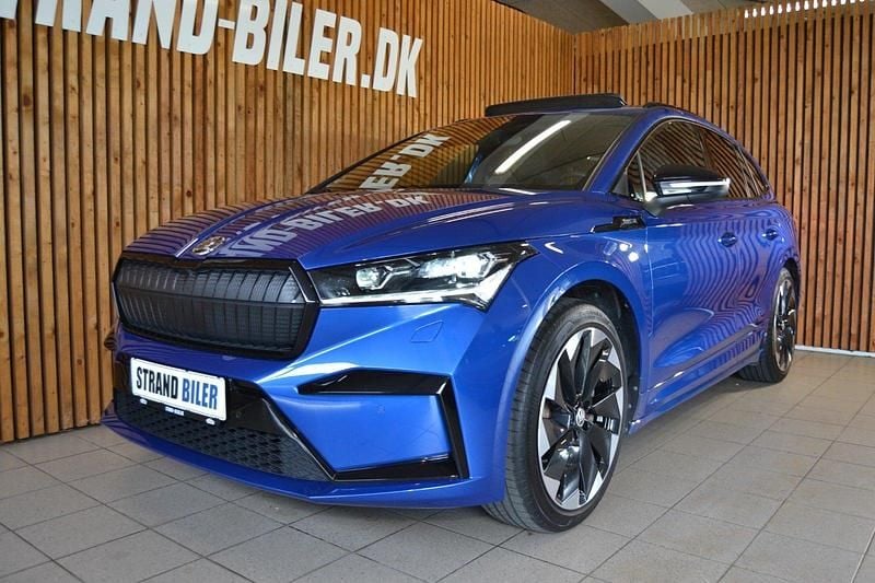 Blåmetal Brugt 2022 Skoda Enyaq iV SportLine SUV | 279.800 kr. (Fair pris) - Billede 1/4