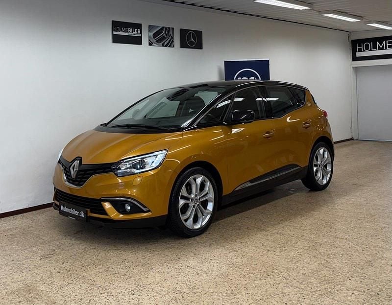 Gul Brugt 2017 Renault Scénic IV Zen MPV | 89.800 kr. (Super pris) - Billede 1/4