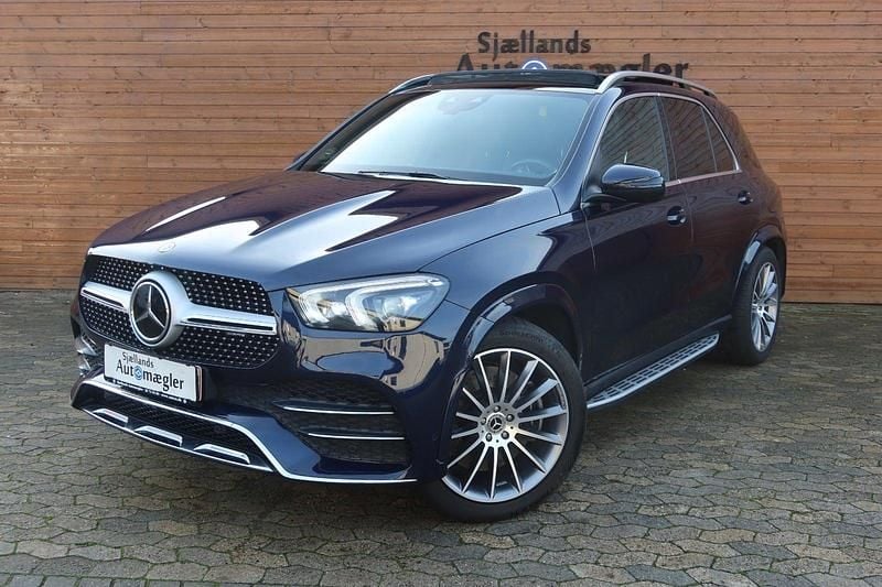 Blåmetal Brugt 2022 Mercedes GLE350 AMG line SUV | 735.000 kr. (Lidt for dyr) - Billede 1/4