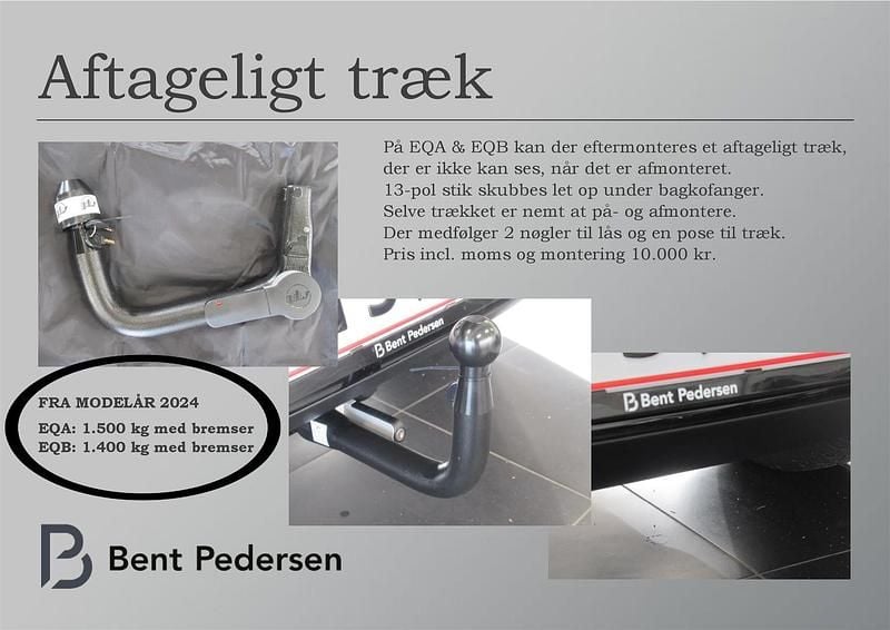 Polarhvid Brugt 2024 Mercedes EQA250+ AMG Edition 1 SUV | 344.990 kr. (Fair pris) - Billede 1/1