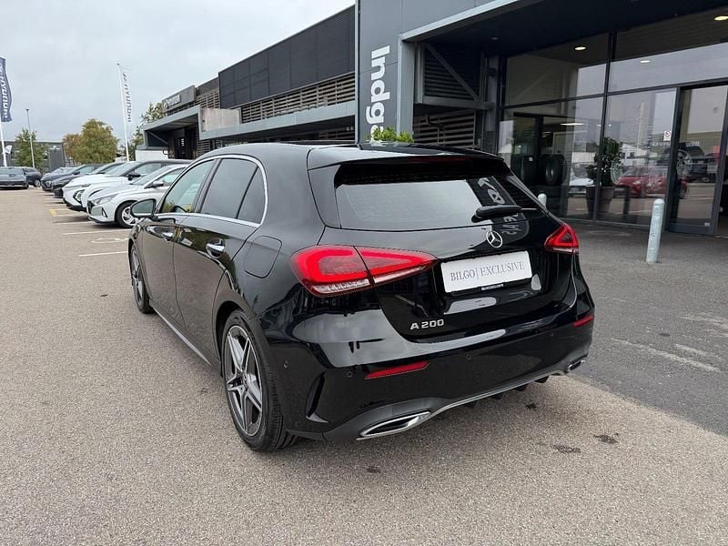Brugt Mercedes A200 AMG line 163 HK (119 kW) 2019 Sort Hatchback