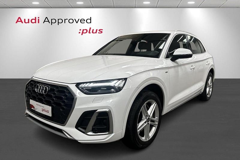 Hvid Brugt 2022 Audi Q5 S-Line SUV | 449.900 kr. - Billede 1/4