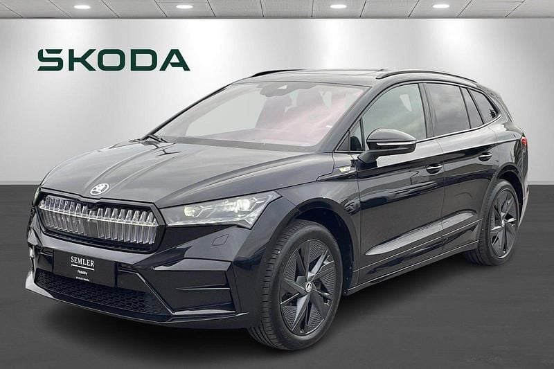 Sortmetal Brugt 2024 Skoda Enyaq iV RS SUV | 379.900 kr. (Lidt for dyr) - Billede 1/4