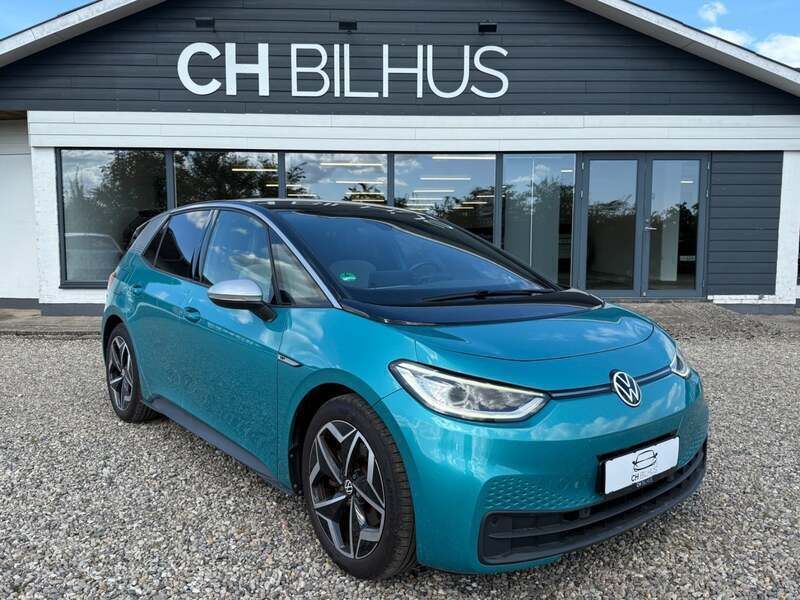 Blåmetal Brugt 2020 VW ID.3 Pro Performance Hatchback | 159.500 kr. (God pris) - Billede 1/4