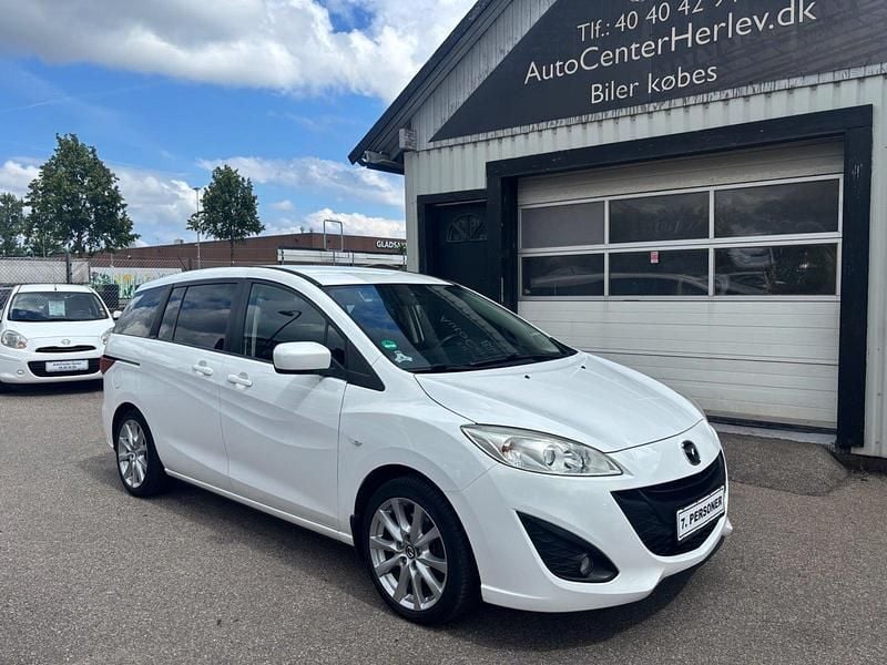 Hvid Brugt 2011 Mazda 5 Touring MPV | 74.900 kr. - Billede 1/4