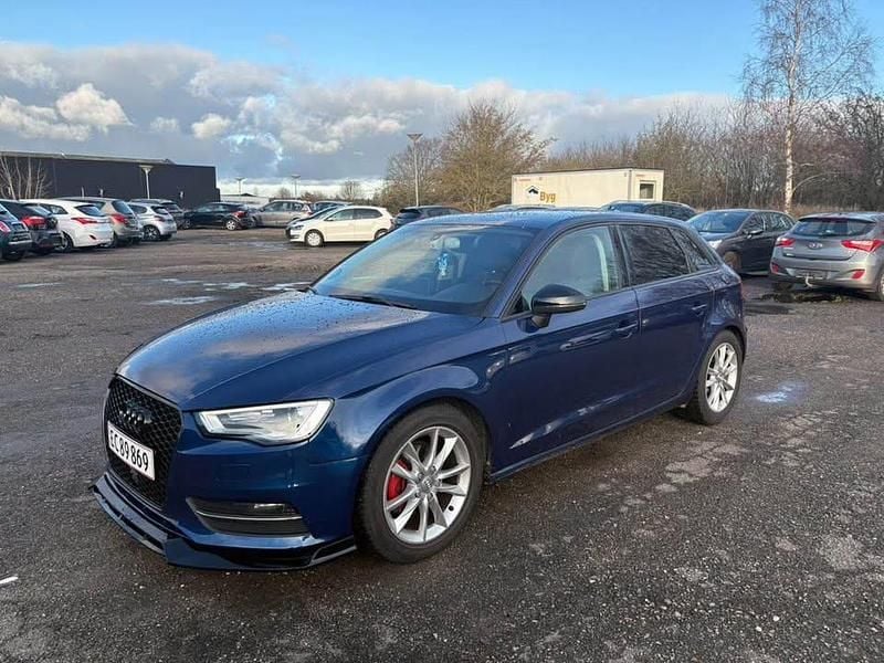 Brugt Audi A3 Sportback Ambiente 110 HK (80 kW) 2015 Blå Hatchback