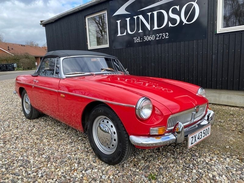 Rød Brugt 1966 MG B Cabriolet | 99.900 kr. - Billede 1/4
