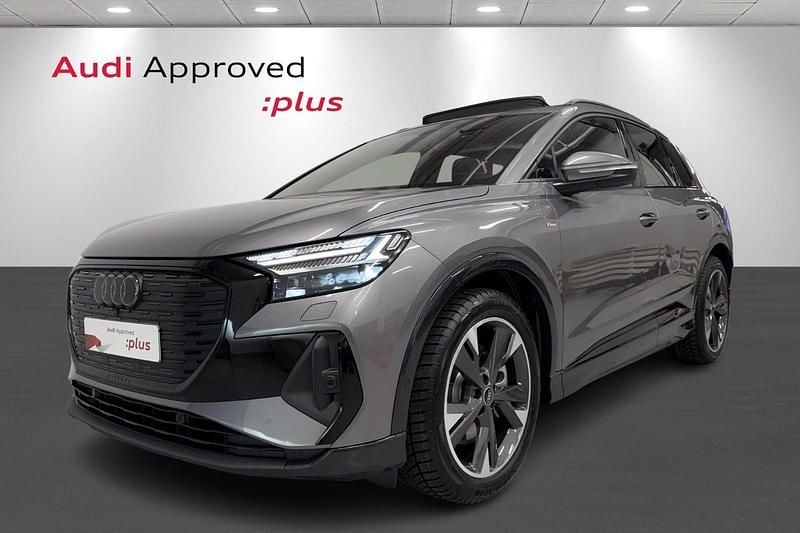 Gråmetal Brugt 2025 Audi Q4 e-tron S-Line SUV | 404.900 kr. (Lidt for dyr) - Billede 1/4