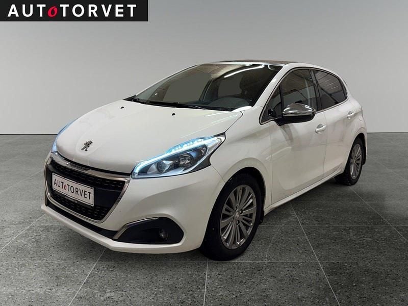 Brugt Peugeot 208 Desire Sky 100 HK (73 kW) 2017 Hvid Hatchback