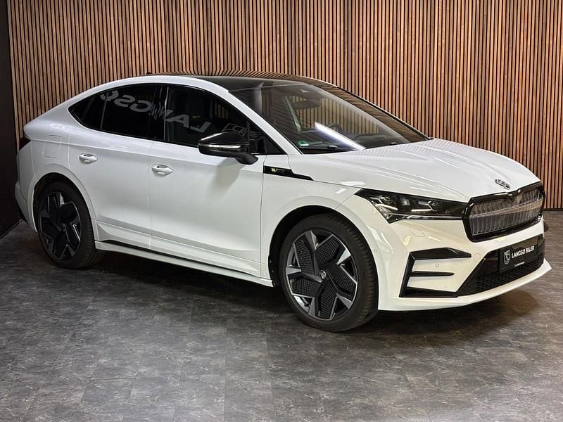 Brugt Skoda Enyaq iV RS 219 kW (299 HK) 2022 Hvidmetal SUV