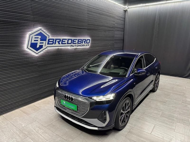 Hvidmetal Brugt 2024 Audi Q4 Sportback e-tron S-Line SUV | 369.500 kr. - Billede 1/4