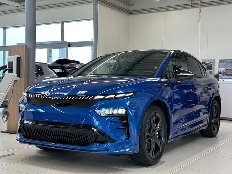 Blåmetal Ny 2025 Skoda Enyaq iV RS SUV | 479.900 kr. - Billede 1/4