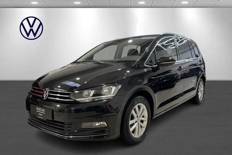 Sort Brugt 2021 VW Touran Highline MPV | 299.900 kr. (Fair pris) - Billede 1/4