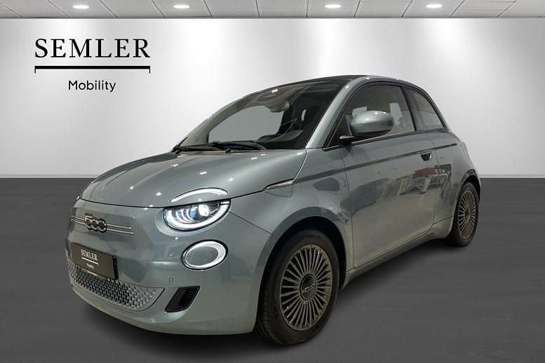 Lysblåmetal Brugt 2021 Fiat 500e Icon Cabriolet | 119.900 kr. (God pris) - Billede 1/4