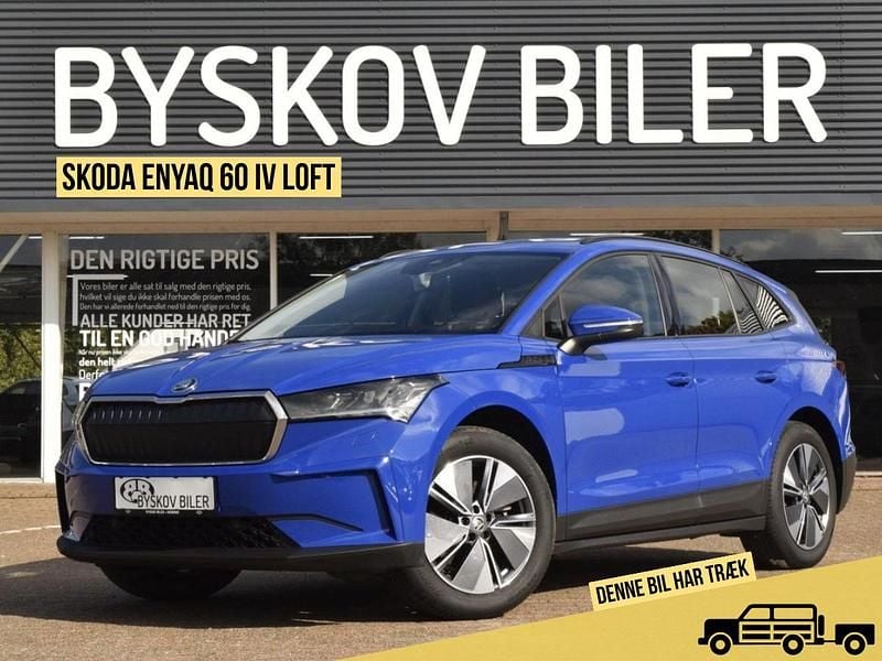 Blå Brugt 2022 Skoda Enyaq iV Loft SUV | 218.995 kr. (Fair pris) - Billede 1/4