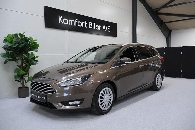 Brugt Ford Focus Titanium 125 HK (91 kW) 2018 Brunmetal Stationcar