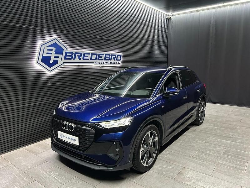 Blåmetal Brugt 2021 Audi Q4 e-tron S-Line SUV | 329.500 kr. (Fair pris) - Billede 1/4