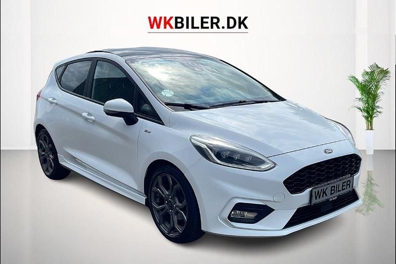 Hvid Brugt 2018 Ford Fiesta ST-Line Hatchback | 119.800 kr. (Fair pris) - Billede 1/4