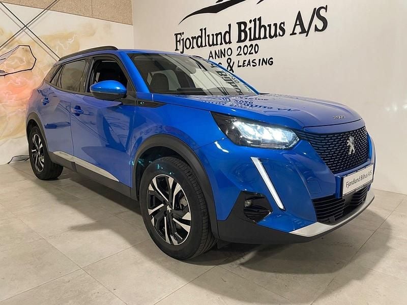 Blåmetal Brugt 2021 Peugeot e-2008 Allure SUV | 128.500 kr. (Fair pris) - Billede 1/4