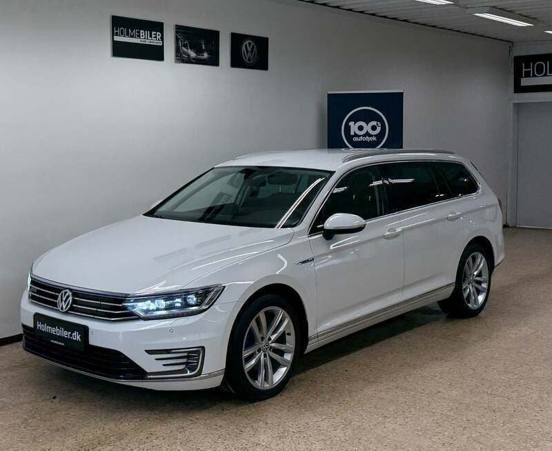 Hvid Brugt 2019 VW Passat GTE Stationcar | 159.600 kr. (Fair pris) - Billede 1/4