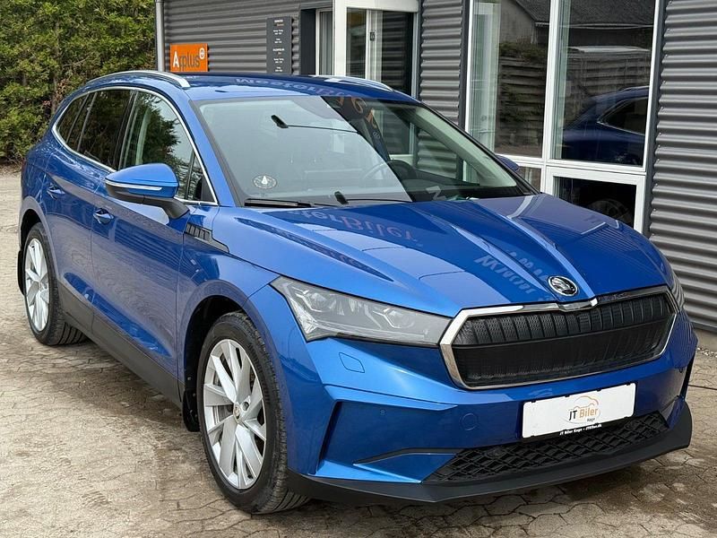 Blåmetal Brugt 2022 Skoda Enyaq iV Loft SUV | 239.900 kr. - Billede 1/4