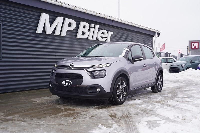 Sølvmetal Brugt 2021 Citroën C3 Feel Hatchback | 99.700 kr. (Fair pris) - Billede 1/4