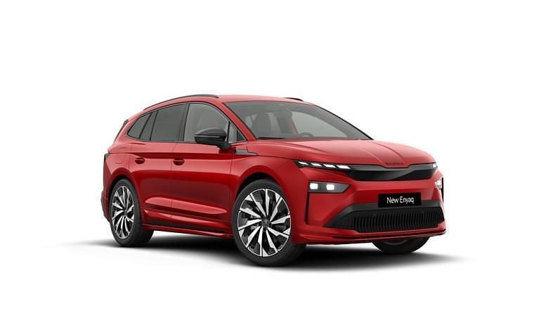 Rødmetal Ny 2026 Skoda Enyaq iV SportLine SUV | 414.880 kr. - Billede 1/4