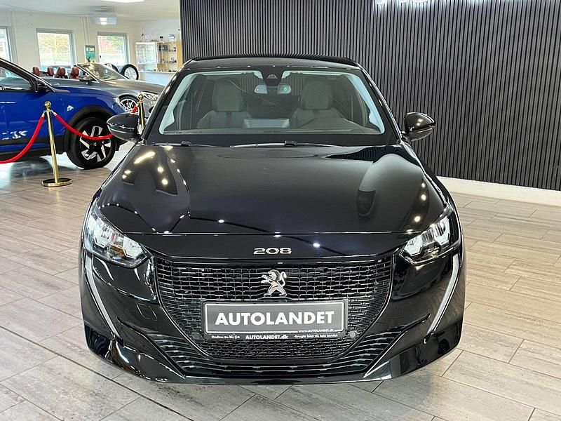 Brugt Peugeot e-208 Allure 100 kW (136 HK) 2021 Sortmetal Hatchback