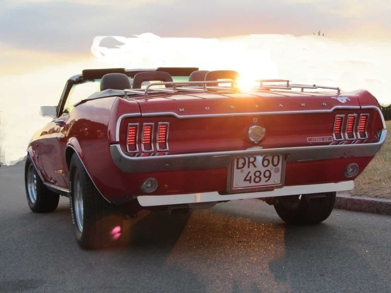 Brugt Ford Mustang Convertible 200 HK (147 kW) 1968 Rød Cabriolet