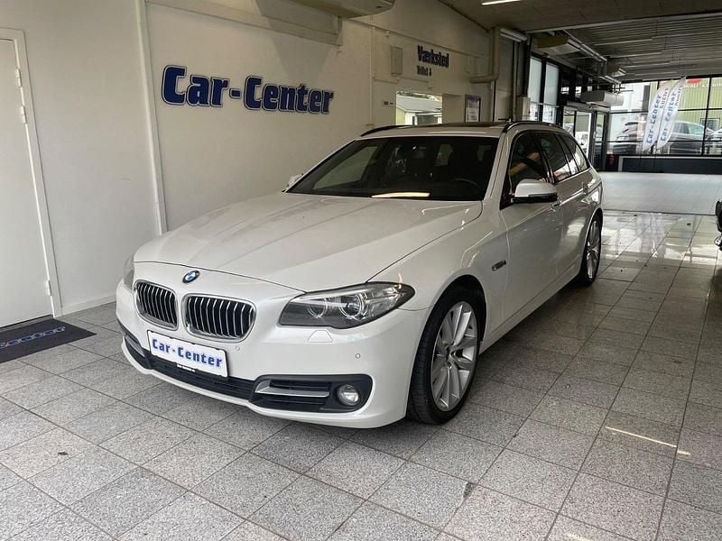 Hvid Brugt 2013 BMW 520 Stationcar | 60.000 kr. - Billede 1/4