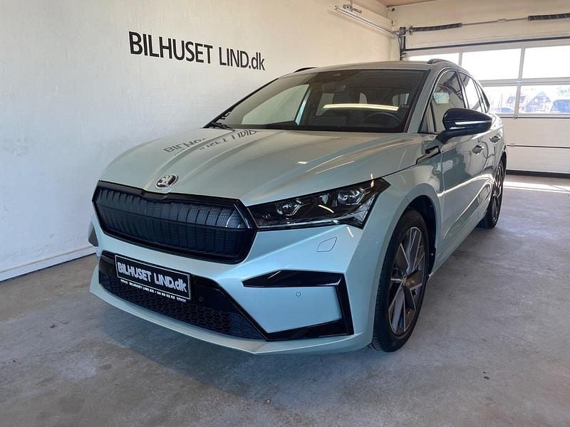 Lysblå Brugt 2021 Skoda Enyaq iV SportLine SUV | 209.900 kr. (Fair pris) - Billede 1/4