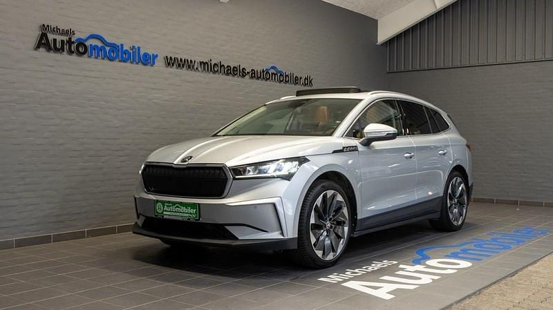 Sølvmetal Brugt 2021 Skoda Enyaq iV ecoSuite SUV | 229.900 kr. (Fair pris) - Billede 1/4