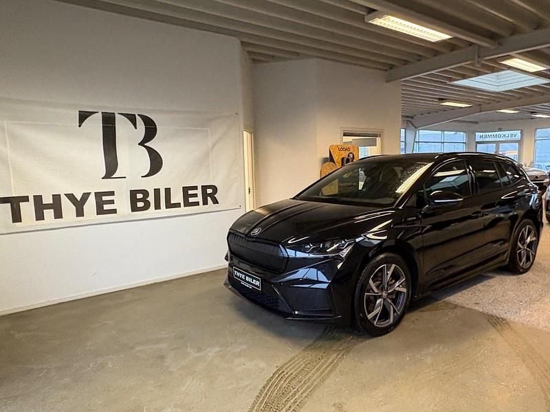Sortmetal Brugt 2023 Skoda Enyaq iV SportLine SUV | 244.900 kr. (Fair pris) - Billede 1/4