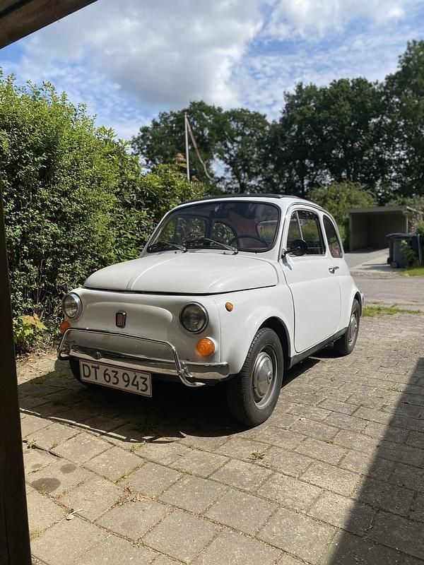 Hvid Brugt 1970 Fiat 500 | 56.000 kr. - Billede 1/4