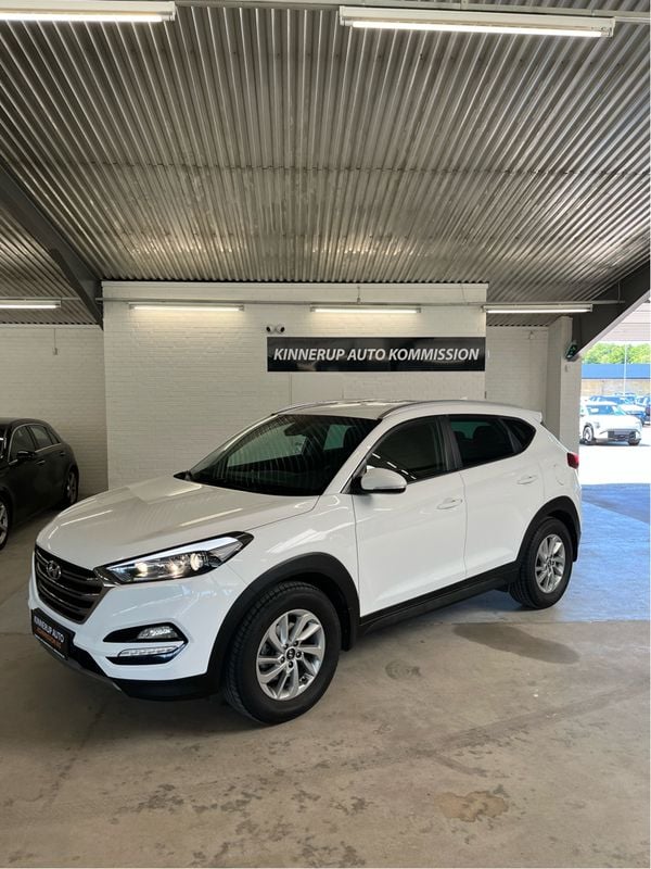 Hvid Brugt 2018 Hyundai Tucson Trend SUV | 124.900 kr. (God pris) - Billede 1/4
