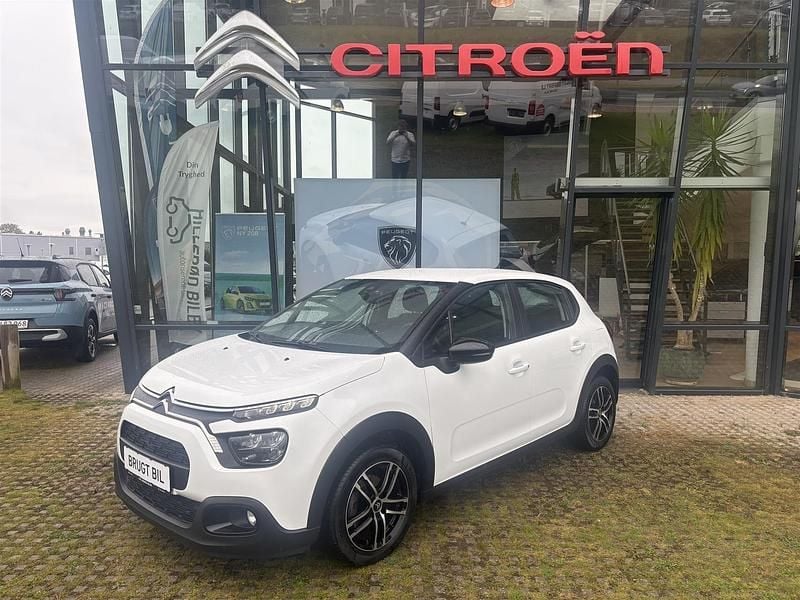 Hvid Brugt 2022 Citroën C3 Feel Hatchback | 109.800 kr. (Fair pris) - Billede 1/4