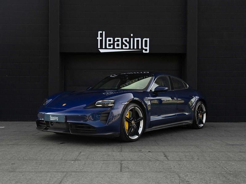 Mørkblåmetal Brugt 2021 Porsche Taycan Turbo S Performance Package Sedan | 5.199 kr. - Billede 1/4