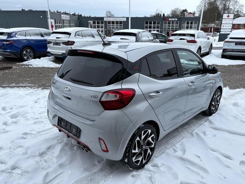 Brugt Hyundai i10 N Line 100 HK (73 kW) 2021 Sølvmetal Hatchback