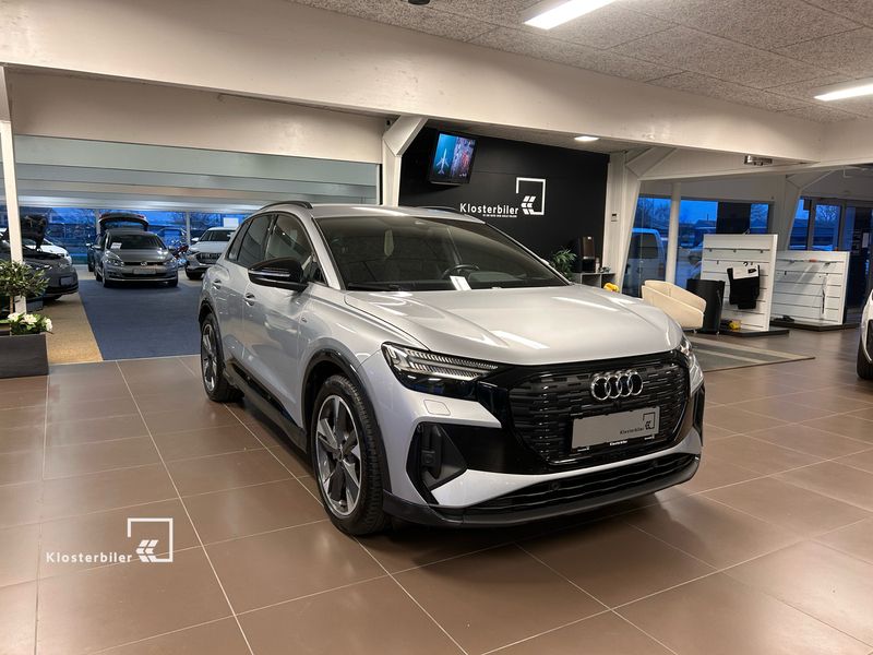 Typhoon grå Brugt 2023 Audi Q4 e-tron S-Line SUV | 329.990 kr. (Fair pris) - Billede 1/4