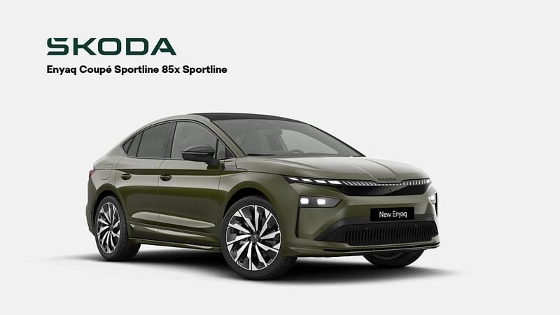 Grønmetal Brugt 2026 Skoda Enyaq iV SportLine SUV | 419.700 kr. (Lidt for dyr) - Billede 1/3