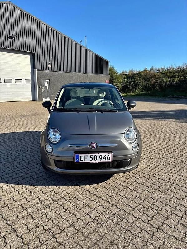 Grå Brugt 2008 Fiat 500 Lounge Hatchback | 65.000 kr. (Dyr) - Billede 1/4