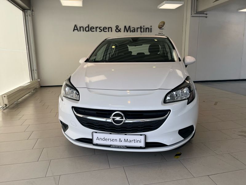 Summit white, solid Brugt 2015 Opel Corsa Enjoy Hatchback | 69.600 kr. (Fair pris) - Billede 1/4