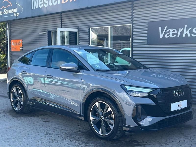 Grå Brugt 2022 Audi Q4 Sportback e-tron S-Line SUV | 219.900 kr. (God pris) - Billede 1/4