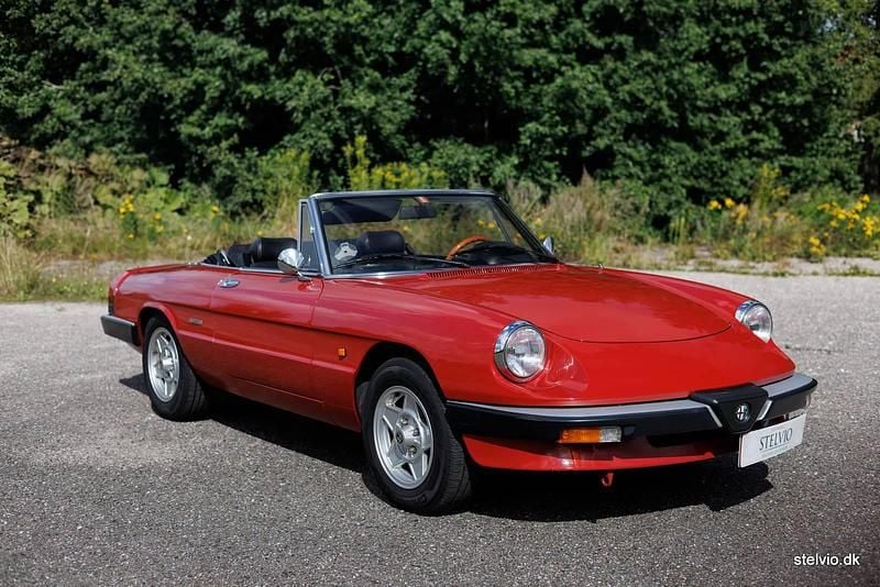 Brugt Alfa Romeo Spider 1988 Rød Cabriolet